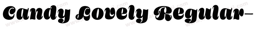 Candy Lovely Regular字体转换